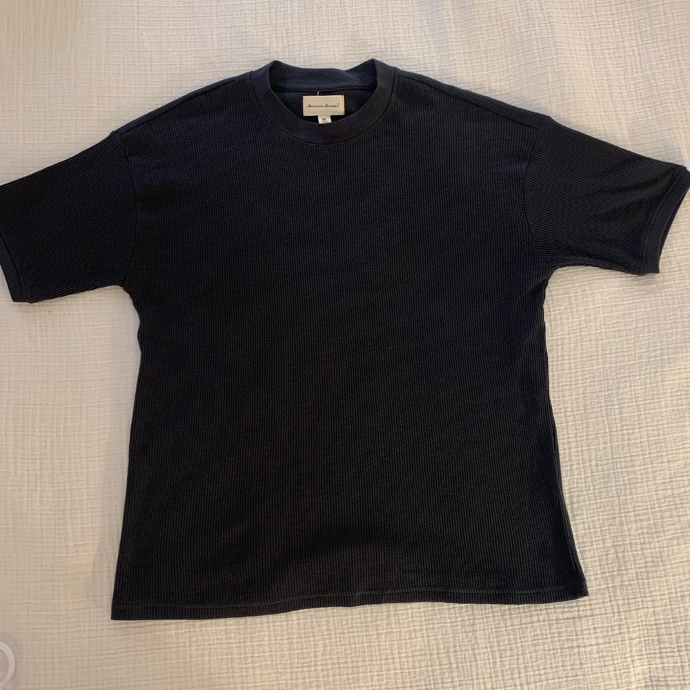 American Garage Black Short Sleeve Tee